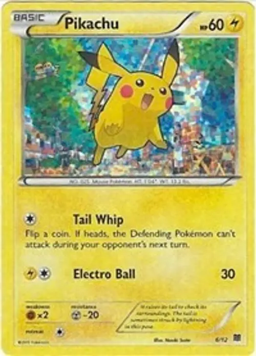 Pikachu - 6/12 card art