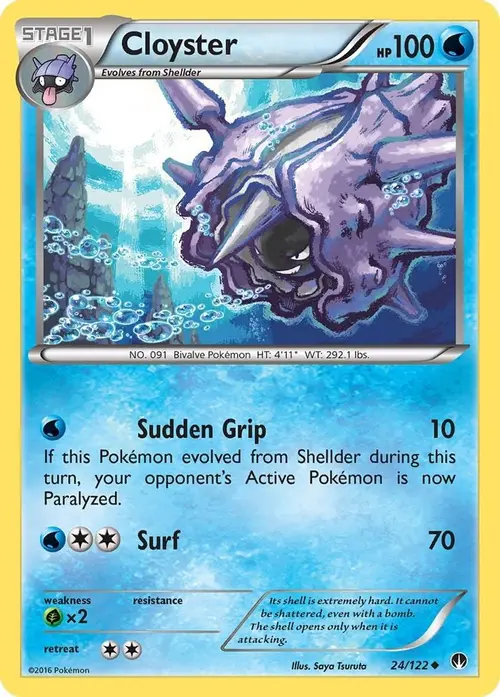 Cloyster card art