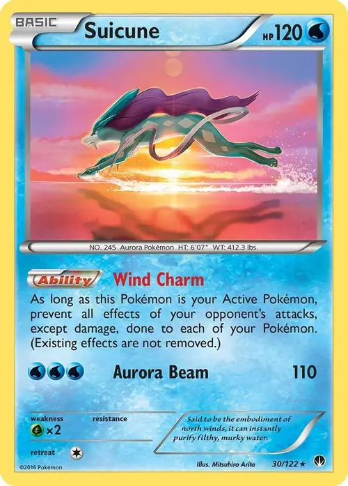 Suicune card art