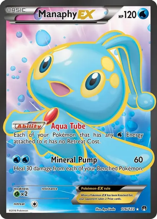 Manaphy EX (Full Art) card art