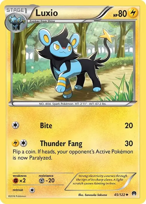 Luxio card art