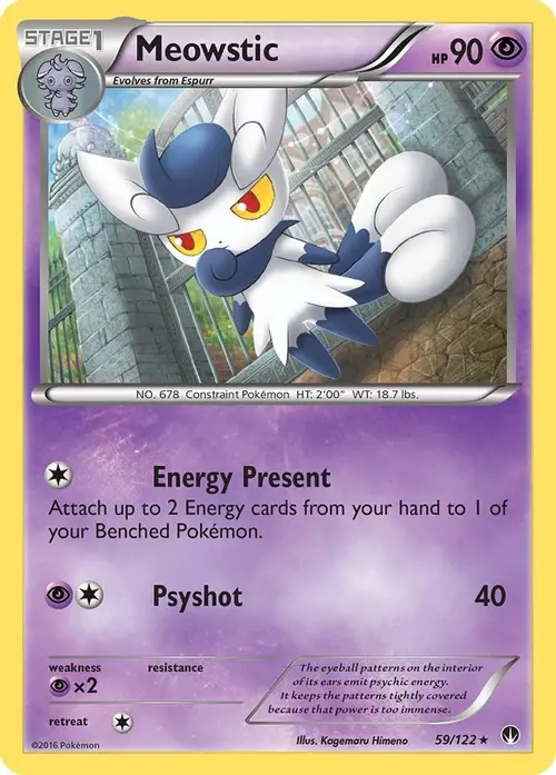Meowstic card art