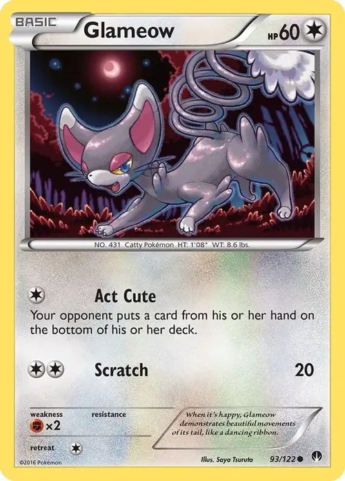 Glameow card art