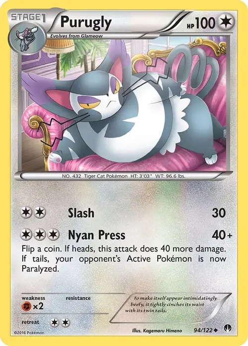 Purugly card art