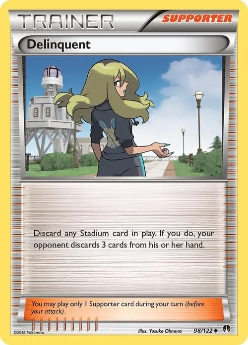 Delinquent card art