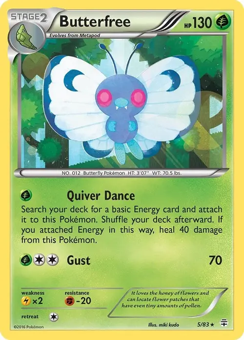 Butterfree card art