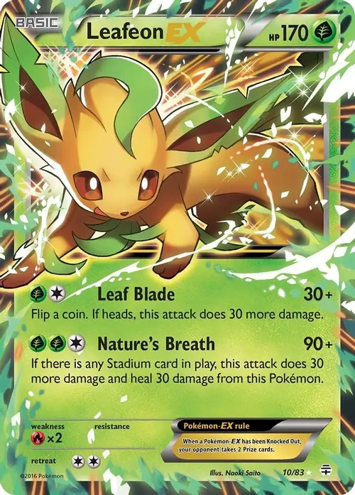 Leafeon EX card art