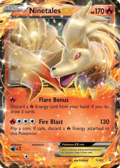 Ninetales EX card art