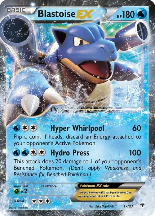 Blastoise EX card art
