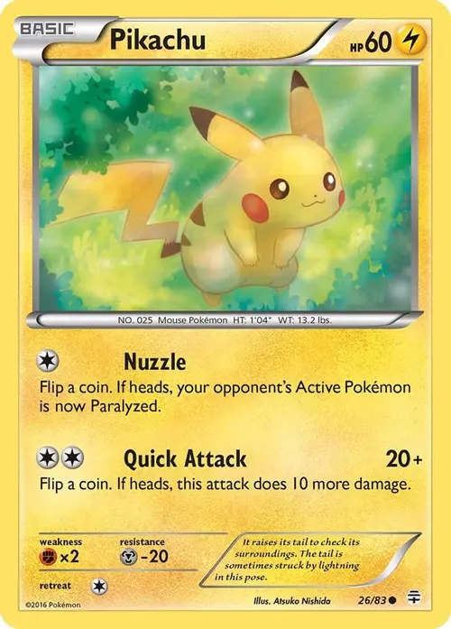 Pikachu card art