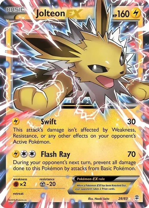 Jolteon EX card art