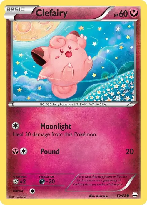 Clefairy card art