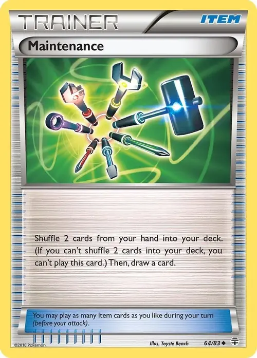Maintenance card art
