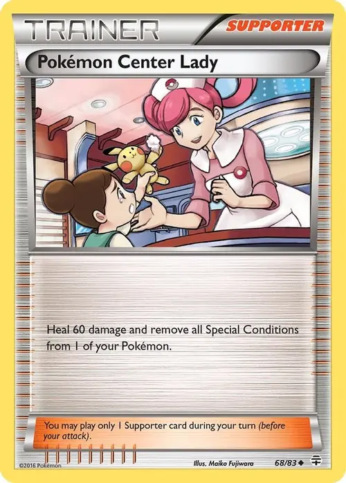 Pokemon Center Lady card art