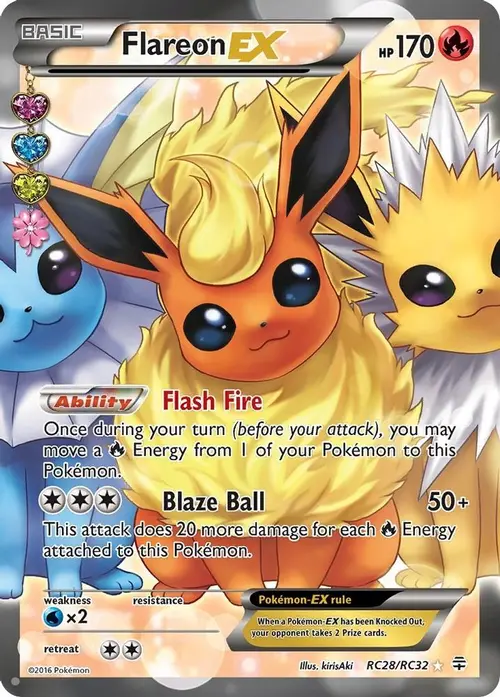 Flareon EX (Full Art) card art