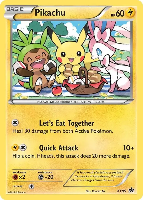 Pikachu card art