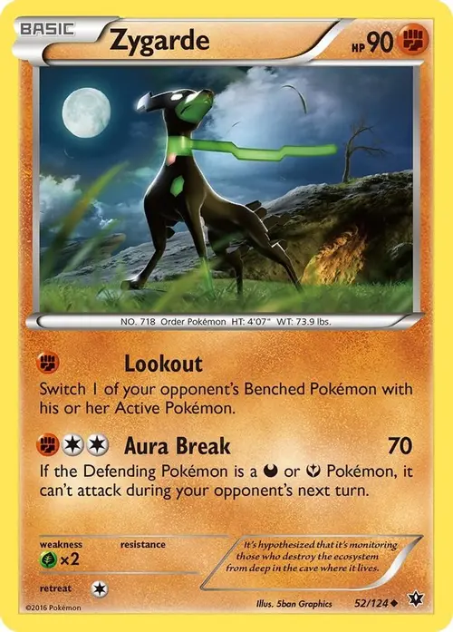 Zygarde (52) card art