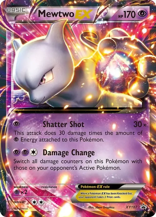 Mewtwo EX - XY107 card art