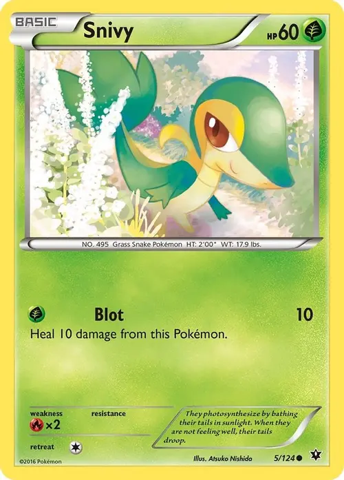 Snivy card art