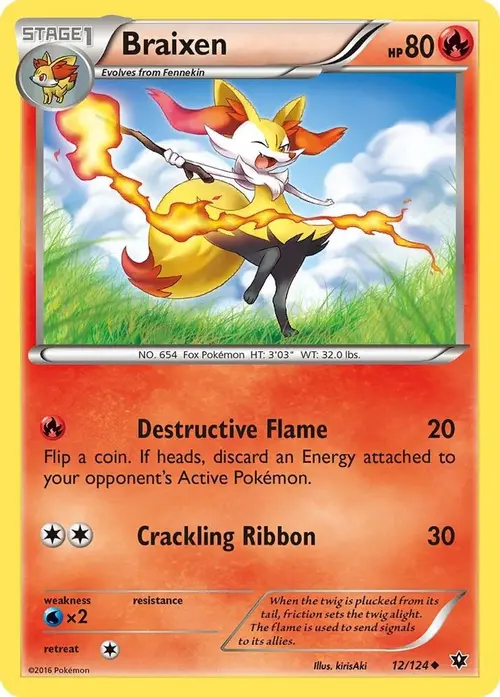 Braixen card art