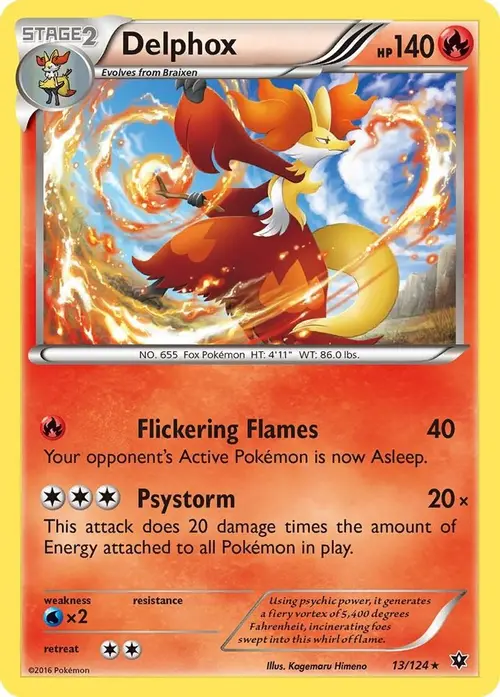 Delphox card art