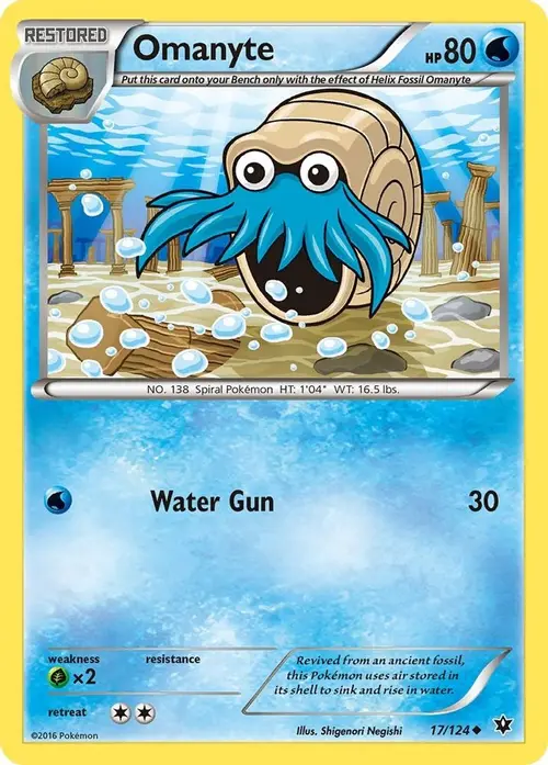 Omanyte card art