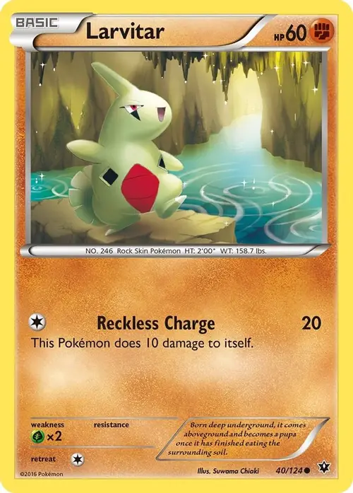 Larvitar (40) card art