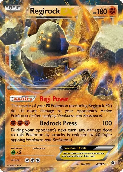 Regirock EX card art