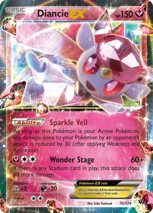 Diancie EX card art