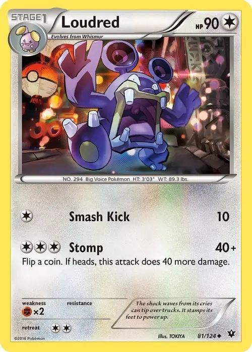 Loudred card art