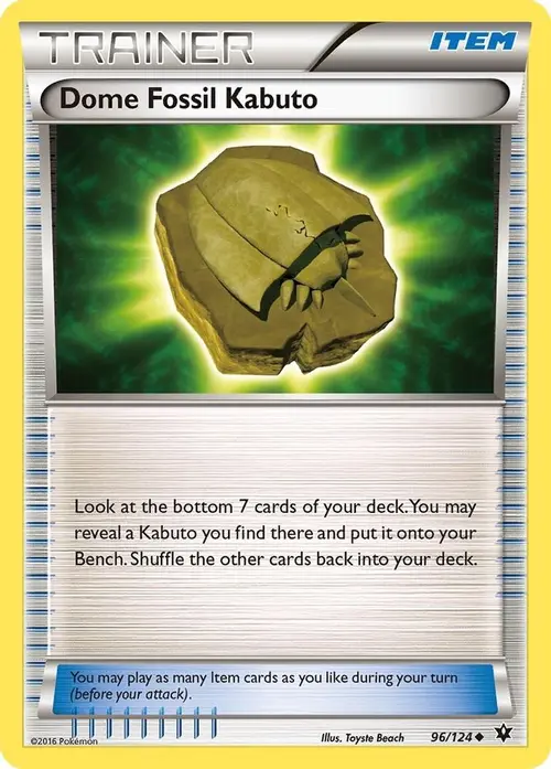Dome Fossil Kabuto card art