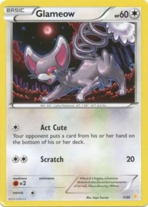 Glameow (27) card art