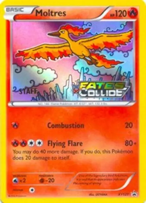 Moltres - XY127 (Prerelease) [Staff] card art