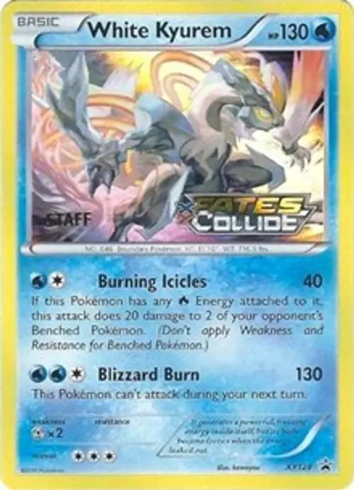 White Kyurem - XY128 (Prerelease) [Staff] card art