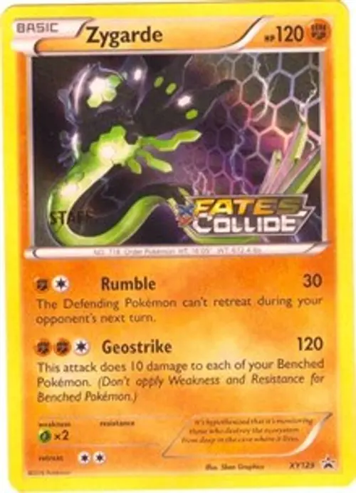Zygarde - XY129 (Prerelease) [Staff] card art
