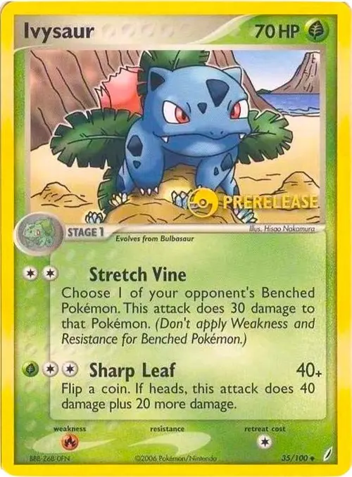 Ivysaur - 35/100 (Prerelease) card art
