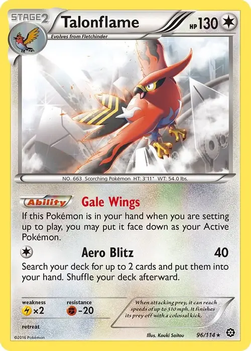 Talonflame card art