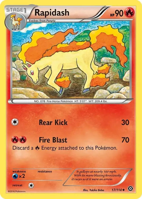 Rapidash card art