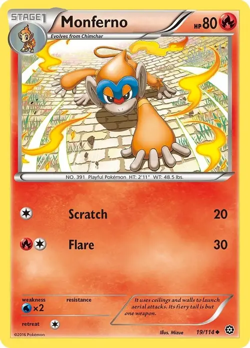 Monferno card art