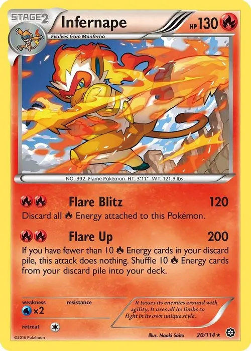 Infernape card art