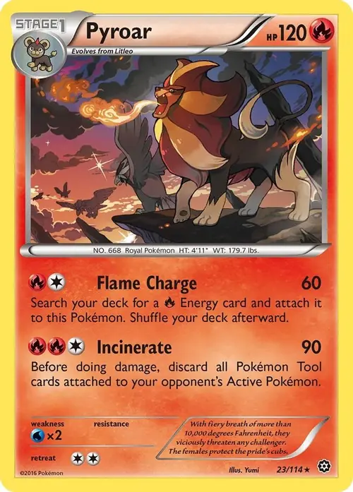 Pyroar card art