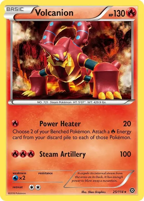 Volcanion card art