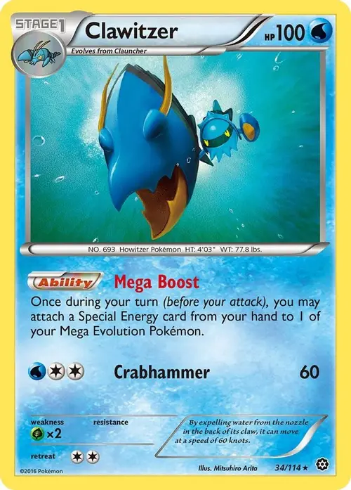 Clawitzer card art