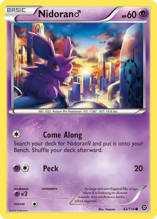 Nidoran M card art