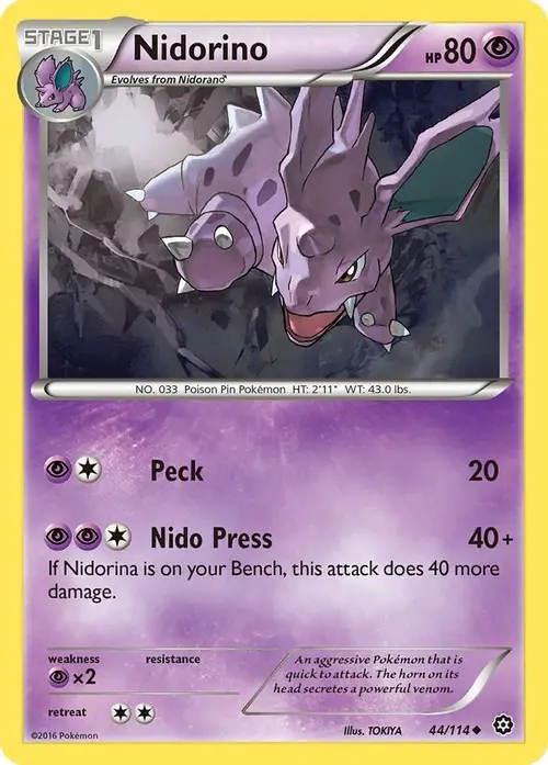 Nidorino card art