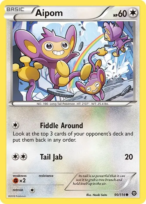 Aipom card art