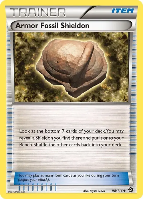 Armor Fossil Shieldon card art