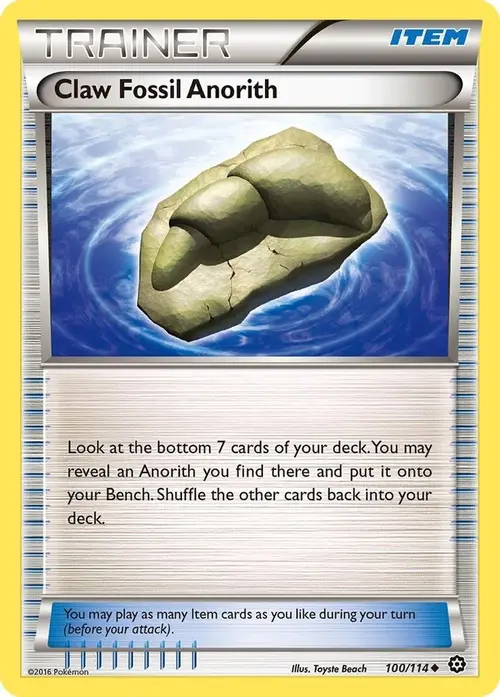 Claw Fossil Anorith card art