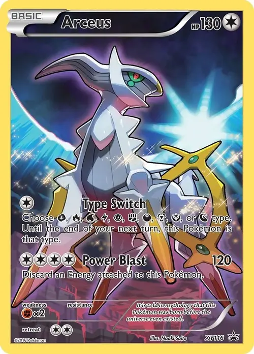 Arceus - XY116 card art