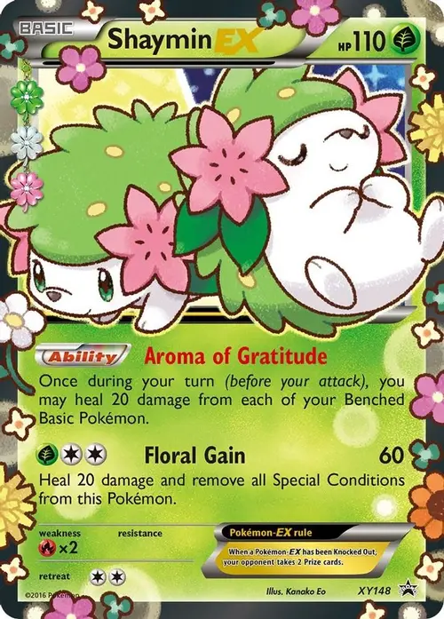Shaymin EX card art